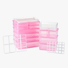 땡스소윤 냉동용기 프레쉬 세트 21P, 핑크, 21개