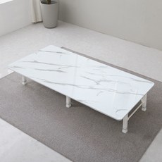 이반가구 4단 쌍다리 좌식 접이식 테이블, 마블