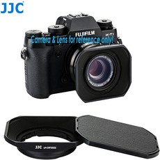 LH-JXF35 Black JJC Dedicated Black Metal Square Bayonet Lens Hood for Fujinon XF35mmF2 R WR XF23mmF, nullSET
