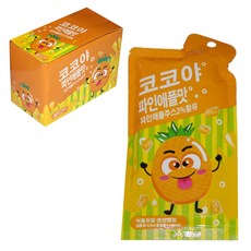 코코야 코코넛젤리 파인애플맛 음료 얼려먹는 젤리가 들어있는, 20개, 66ml