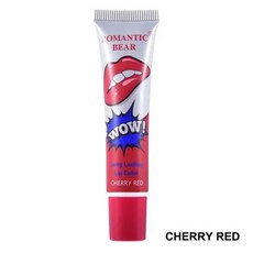 6 색 필 오프 리퀴드 립스틱 방수 오래 지속되는 립 글로스 마스크 모이, Cherry Red, 15g, 1개, Cherry Red