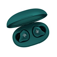 Dkaony KZ S1 True 무선 블루투스 5.0 이어폰 터치 컨트롤 소음 취소 스포츠 이어 버드, 녹색