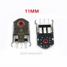 Kailh 마우스 스크롤 휠 인코더 PC 알프스 인코더용 300000 회 회전 수명 1.74mm 구멍 15-30g 힘 7mm 8mm 9mm 10mm 11mm, [04] 10 pieces 11MM, 1개