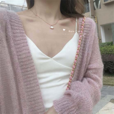 여름가디건 매우 요정 모헤어 스웨터 가디건 얇은 투명 선 스크린 의류 봄과 가을 겉옷 중간