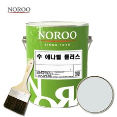노루페인트 수 에나멜 철재 목재 페인트 4L 기존색상, 유광백색, 1개