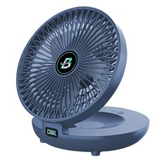 접이식 선 충전식 벽걸이 테이블 휴대용 에어컨 무선 사무실용, Blue rechargeable A, 1개
