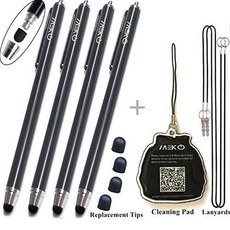 MEKO(TM) 4 Pcs 0.22-inch Rubber Tip Series 5.5 L Thin-Tip Stylus Bundl, 상세내용참조