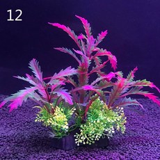 반려동물 12 종류 인공 수족관 장식 식물 물 잡초 장식 수생 식물 물고기 탱크 229, 8x14cm