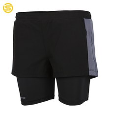 스킨스 SKINS SL182WRAHP004 여성 레이어드 쇼츠 (블랙)