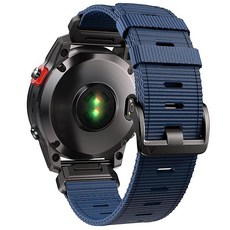 CUZOW 가민 GARMIN Fenix 5X/7X/Tactix 7 pro와 호환 26mm 나일론 퀵핏 시계 밴드 가민 GARMIN Fenix 3/3 HR Fenix 5X 플러, Blue