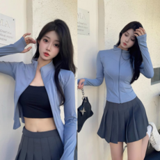 루미먼트 어디에나 잘 어울리는 필라테스 요가복 긴팔 집업 자켓