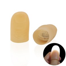 문구 재미 라이트 핑거 파티 손가락 모형 화이트 2PCS