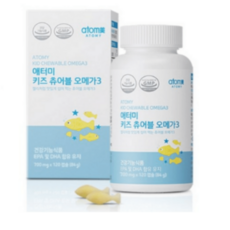 애터미 키즈 츄어블 오메가3 700mg x 120캡슐, 120정, 1개