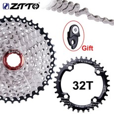 자전거 부품 정비 프리휠 스프라켓ztto 9 속도 카세트 11-40 t 와이드 비율 freewheel 산악 자전거 mtb 자전거 카세트 플라이휠 스프로킷 호환 선레이스, 32t 9s 11-40t hy 세트