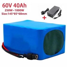 18650 리튬 이온 배터리 팩 전기 자전거 스쿠터 40A BMS 750W 1000 와트 60V 16S2P 60Ah 67.2V, 03 60V 40Ah Charger, 1개