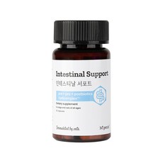  엠제닉스 인테스티날 서포트 강아지 고양이 유산균 면역력 변비 설사 장 영양제 프로 프리 포스트바이오틱스, 1개 