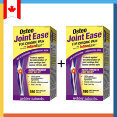 웨버네추럴스 오스테오 조인트이즈 Osteo Joint Ease 180정>쉽게 삼킬 수 있어요!-2병(캐나다 직배송!), 180정, 2개