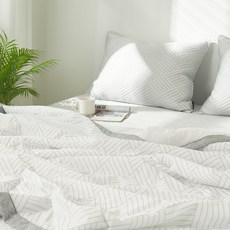 더자샵 듀라론 아이스 냉감이불 시원한 여름이불세트, 여름이불 싱글풀세트, 아쿠아_화이트