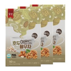 꽃샘 호두 아몬드 율무차 50Tx3 (150T), 18g, 50개입, 3개