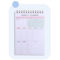 401flex WEEKLY PLANNER 주간계획표 체크리스트 4 DESIGHN 가로형 세로형, D(세로형)