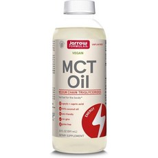 Jarrow Formula MCT Oil - 20floz - 뇌와 근육을 위한 빠른 연료 - 카프릴릭 (C8) + 카프릴산 (C10) - 케토제닉 다이어트 친화적 - 식이 보충제, 1ml, 1개 - 카프릴릭