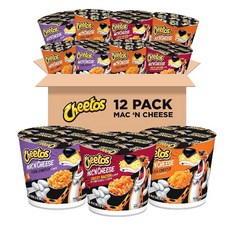 치토스 맥 앤 치즈 컵 3가지 맛 버라이어티 팩 논스파이시 64g 12팩, 12개