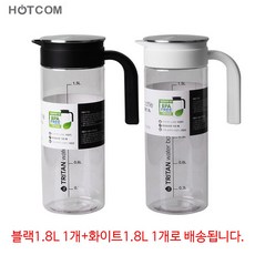 핫콤 네오셰프 트라이탄 물병, 화이트+화이트, 1.8L, 2개