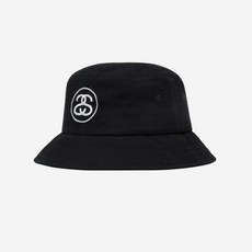 스투시 SS 링크 딥 버킷햇 블랙, Stussy S-M