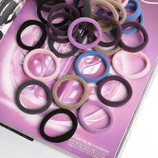 굵은 머리고무줄 튼튼 머리끈 40p 여성머리끈 헤어끈