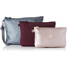 Kipling 여성용 KI3697 3 x 월렛 그레이 그레이 (STEEL GR METAL H55)