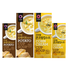 투엠샵 1+1 대상청정원 우리쌀 포테이토컵수프+콘크림컵수프, 2set