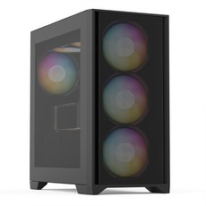 데이븐 DAVEN SPIDER 미니타워 컴퓨터 PC 케이스 (블랙)