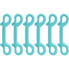 6pcs 마린 그레이 컬러드 더블엔드 볼트 스냅 다이빙 후크 클립 스쿠버 트리거 대형 412 115mm 316 스테인리스 스틸