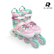 [R-STAR] 롤링스타 밀크런 아동 성인 인라인스케이트 사이즈 조절 민트