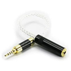 2.5mm Trrs 발란스드 수 -3.5mm 스테레오 암 오디오 커넥터 어댑터 케이블 Astell Kern AK240 AK380 AK32, One Color_One Size, One Color, 상세 설명 참조0