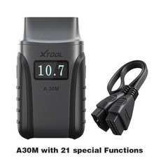 차량용공구 차찌그러짐복원 셀프덴트 대형차공구 다이유어카 라우포스 XTOOL Anyscan A30M OBD2 진단 도구 안드로이드 및 IOS 블루투스 스캐너 자동차 코드 리더 양방향, A30M with cable_POLISH, A30M with cable+POLISH - 다이유어카