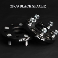 허브스페이스 휠 15/20/25/30/35/40 알루미늄 스페이서 어댑터 PCD 5x114.3CB 67.1 정장 자동차 지프 패트리어트 나침반 2 피스, [09] 30mm Black Spacers