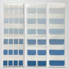 마이바인더 인덱스 스티커 3종 세트 책 띠지 포카 꾸미기, 블루 파스텔