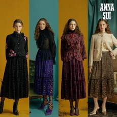 [최초가 99000원] ANNA SUI 벨벳 번아웃 스커트 1종