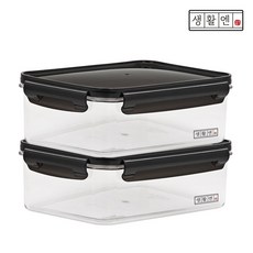 생활엔 클리어 차곡차곡 모듈러 밀폐용기 2.2L