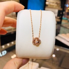로이드 14K 18K 큐빅라인 로제트 일체형 목걸이 인천 뉴코아점