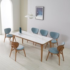 리빙룸가구 베니스 애쉬원목 포세린 세라믹 4인용 6인용 식탁세트 소리없는 18T양면