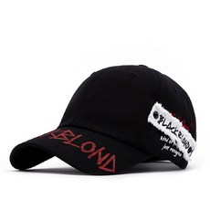 블랙블론드 BBD Slogan Patch Graffiti Logo Cap (Black)