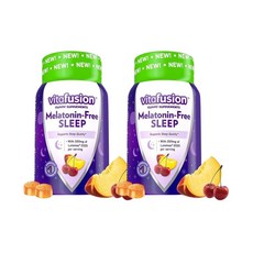 1+1 비타퓨전 멜라토닌 프리 슬립 구미젤리 40개입 2개 40정