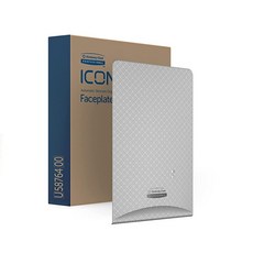 Kimberly-Clark PrOF 오브essiON 온al ICON 온 페이스 플레이트 (58834) 에보니 우드그레인 디자인. 자동 스킨 케어 디스펜서용 (수량 1) 183, Silver Mosaic Design