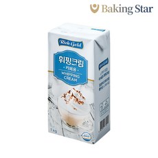 리치골드 휘핑크림 1L 식물성 가당 생크림, 1개