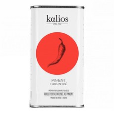 프랑스 칼리오스 Kalios olive oil 칠리 페퍼 엑스트라 버진 올리브 오일 250ml, 3개