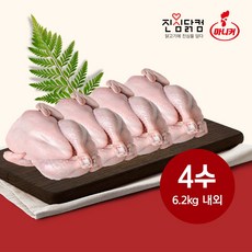 마니커 [진심닭컴] 생닭(16호) x 2수, 1개, 6.2kg내외(1550g x 4수)