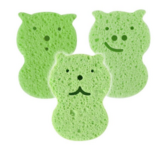 퍼펙션 아이엘 순식물성 목욕스펀지, GREEN, 3개