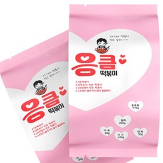 응큼 떡볶이 고추장 없는 즉석 밀키트 밀떡 어묵 대파 매운맛 즉석 캠핑 간식 2인분(480g), 480g